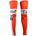 Radsport Beinwarmer Saxo Bank Tinkoff 2015 orange